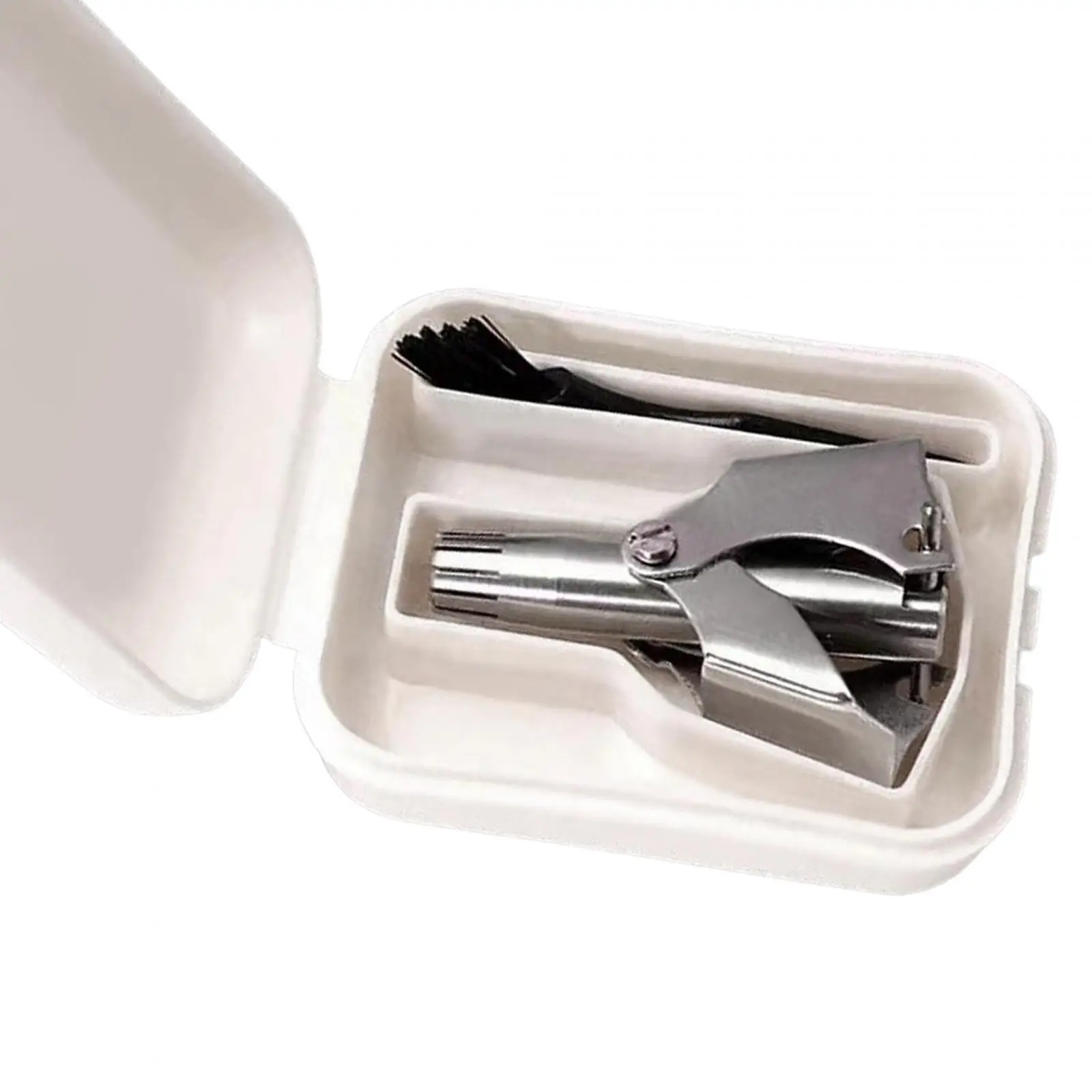 Portable Manual Nose Hair Trimmer Shaver with Storage Case Mini for