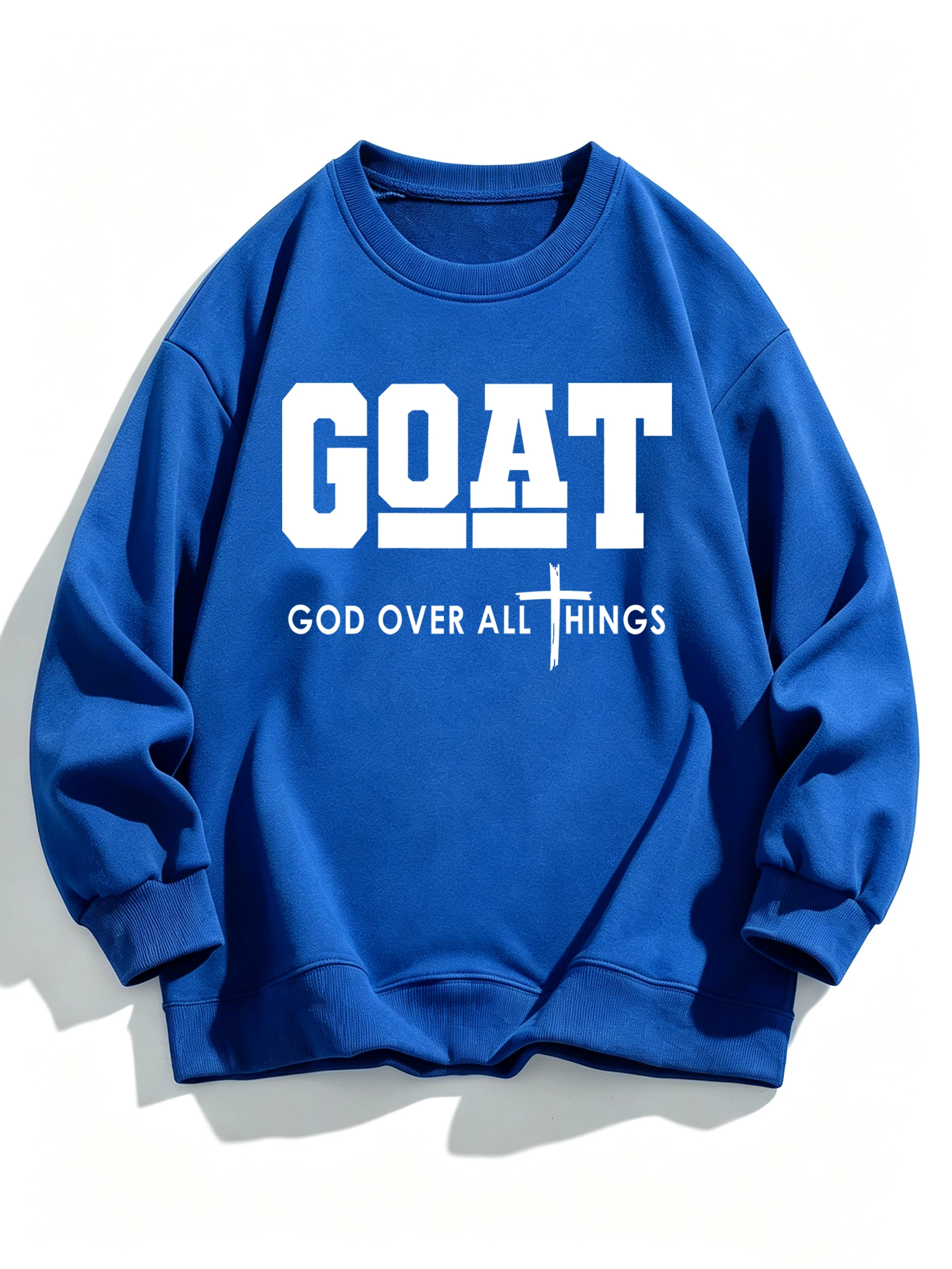 God Over All Things Pattern Loose Sport Sweatshirt Woman Fleece Casual Sportswear Crewneck Pullovers Autumn All-Match Clothes