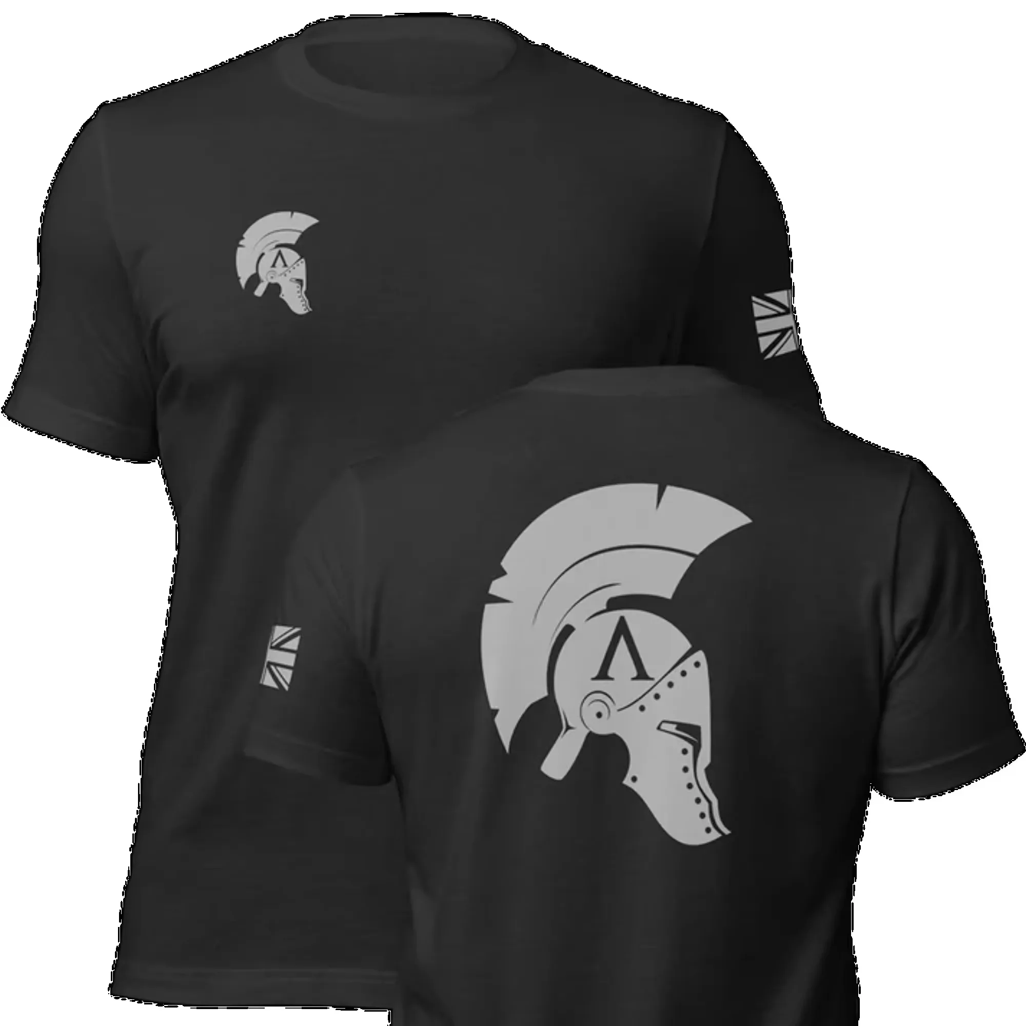 2026 new Back Spartan Helmet Greek Myth Print Men T-shirt Warrior Graphic Oversized Cotton Short Sleeve Tee