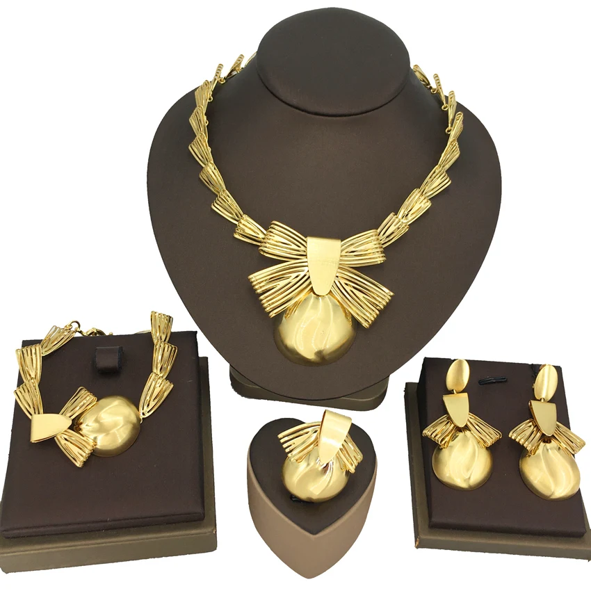 

Yuminglai High Quality Gold Plated Jewelry Set African Luxury Jewelry Set Dubai Jewelry Set FHK13623