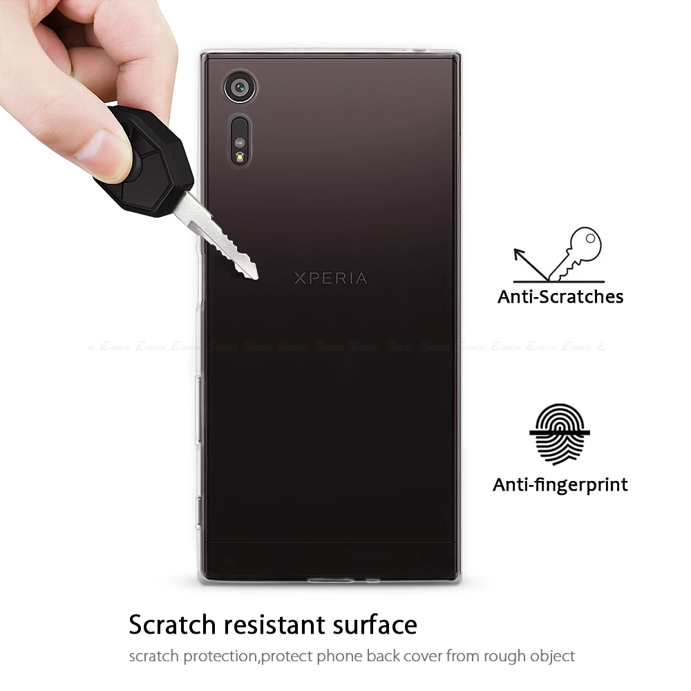 Silicone Clear Soft TPU Back Cover Phone Case For Sony Xperia 1 5 10 II III IV V X XZ3 XZ1 XZ2 Compact XZS XA1 Plus XZ Premium