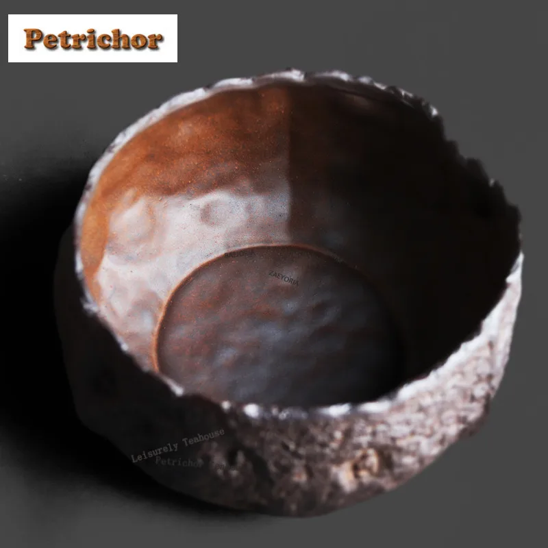 1000ml Coarse Pottery Old Rock Clay Jianshui Tea Cup Wash Writing-brush Washer Tea Residue Barrel Chaxi Teaware Collection Craft