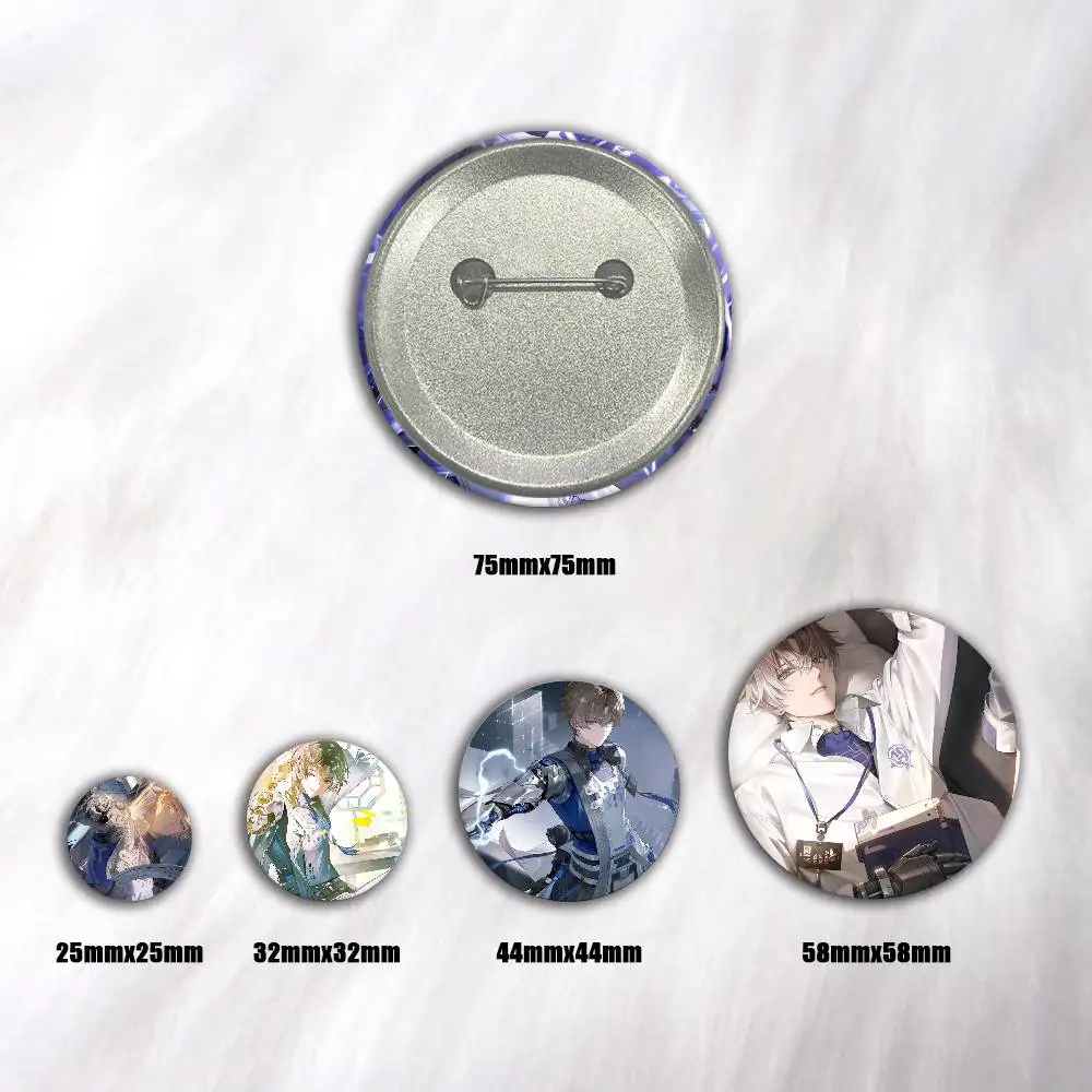 Hot Anime Game Wuthering Waves XIANGLI YAO Badges 44 58 75 mm Round Cosplay Pin Bag Decor Fans Collect Friends Gifts Brooch