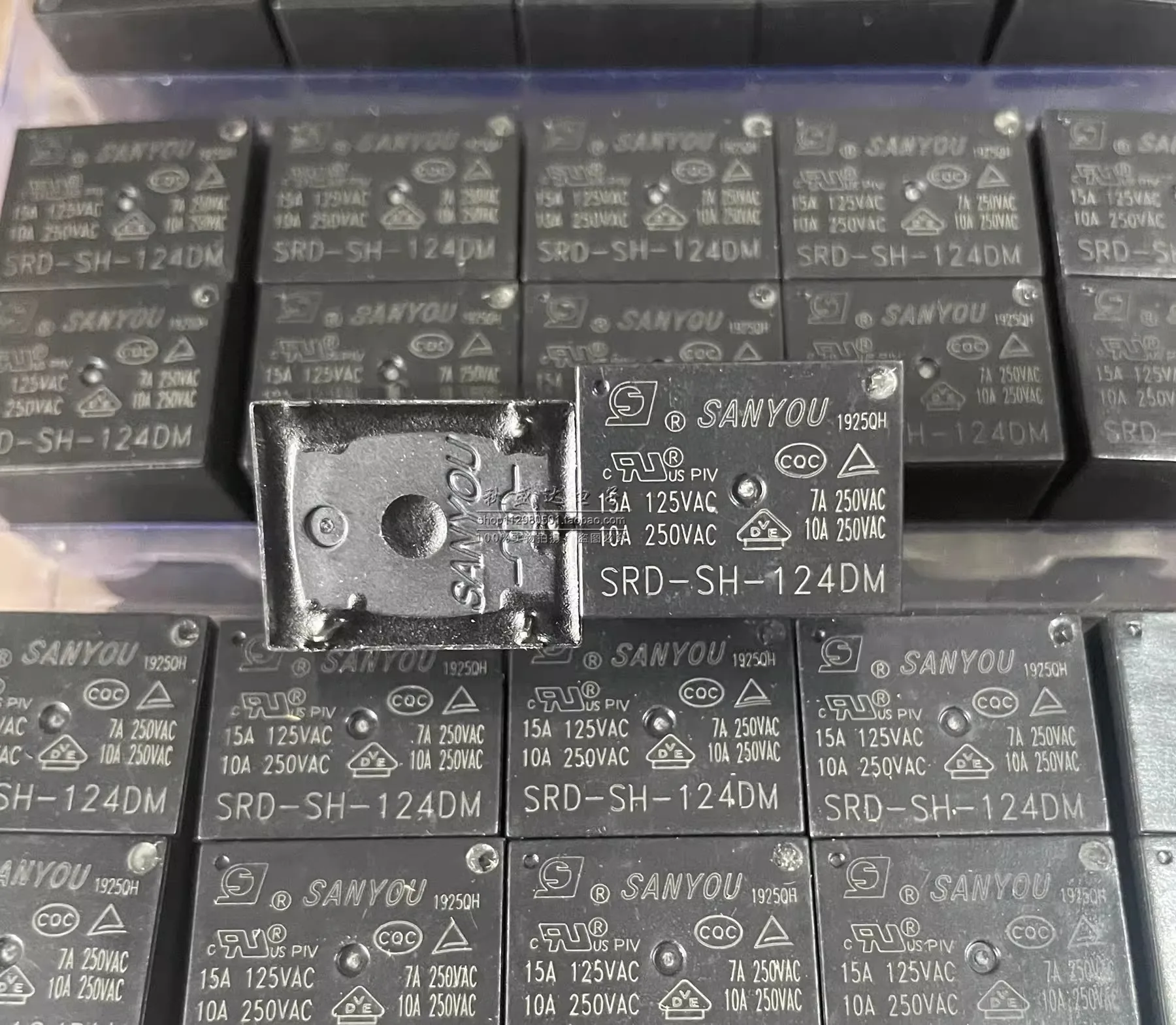 (10PCS)Original SRD-SH-124DM Relay, 4-pin 24VDC, 1 NO Contact, Sealed Waterproof