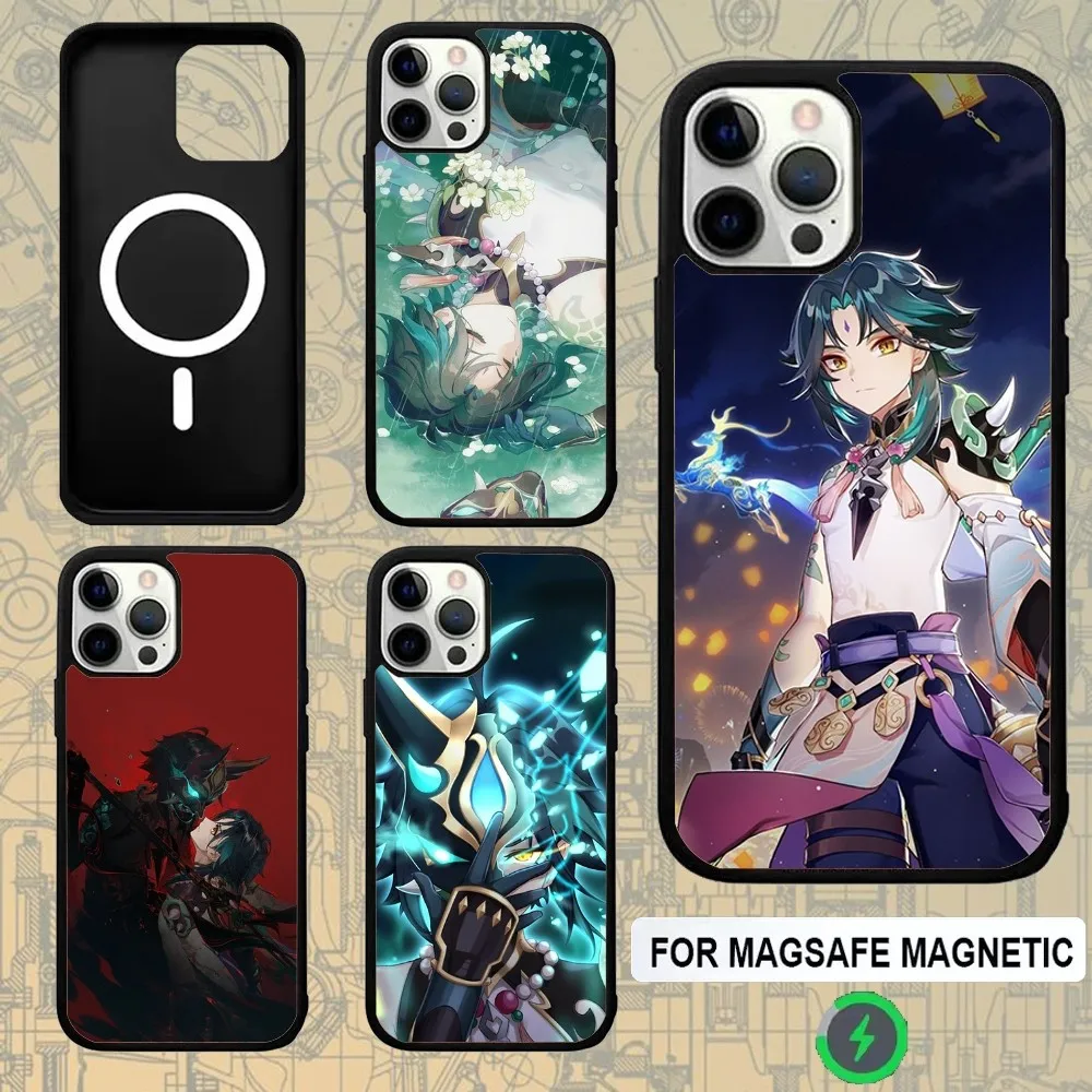 

Genshin Impact Xiao Phone Case For IPhone 16e,16,15,Pro,Max,14,Plus,13,12,11 Magesafe Magnetic Wireless Charge Cover