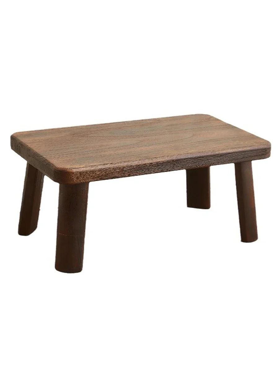 Solid wood tatami table new Chinese bay window =windowsill small tea kang 、