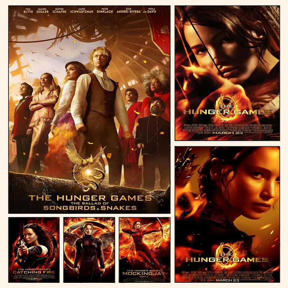 The Hunger Games Poster Waterproof HD Modern Peel And Stick Wall Decor Living Room Dorm Garage