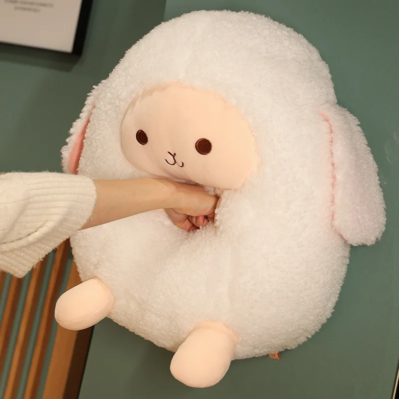 Creative Plush Toy Lovely Fat Sheep Soft Doll New Toy Round Sheep Toy Kids Toy Throw Pillow Birthday Gift w1355