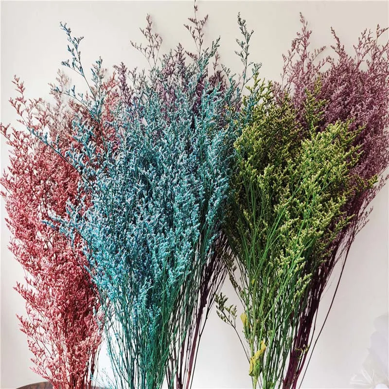 70g/30~42CM Real Natural Fresh Dried Love Herb Flowers Bouquet,Preserved Grass Dancing Flower DIY For Home Decor,Wedding