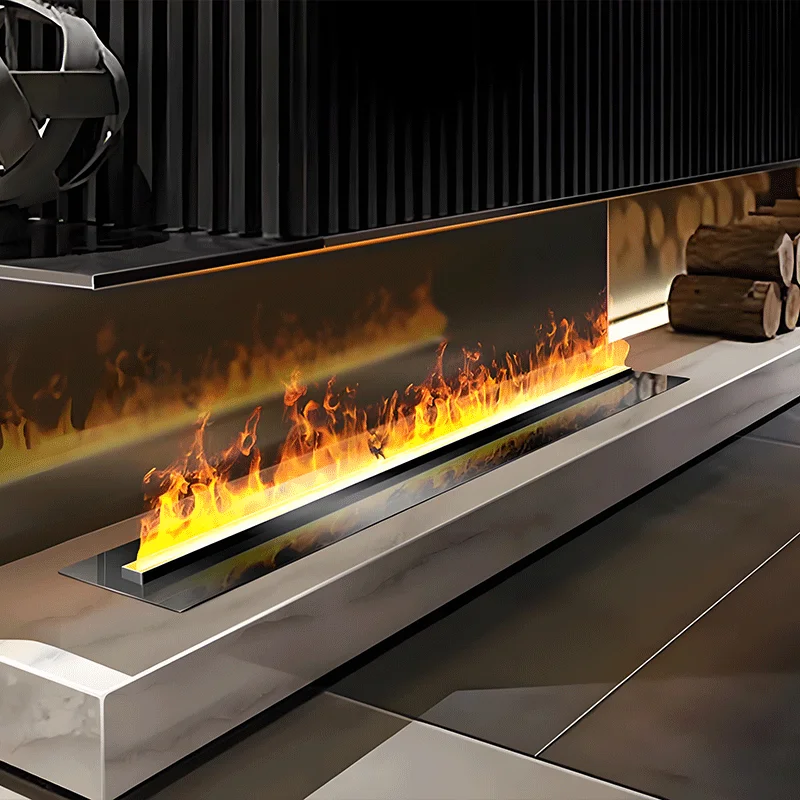 3D atomization electronics Customized APP Control UV Sterilization Interior Decoration Simulation Flame Water Fireplace