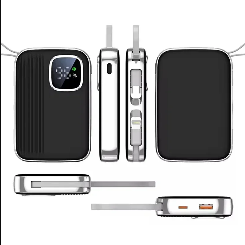 جديد 22.5 وات متوافق مع مصدر طاقة متنقل 10000 مللي أمبير في الساعة 20000 مللي أمبير في الساعة بنك طاقة محمول مزدوج السلك مناسب لهاتف iPhone Huawei Xiaomi