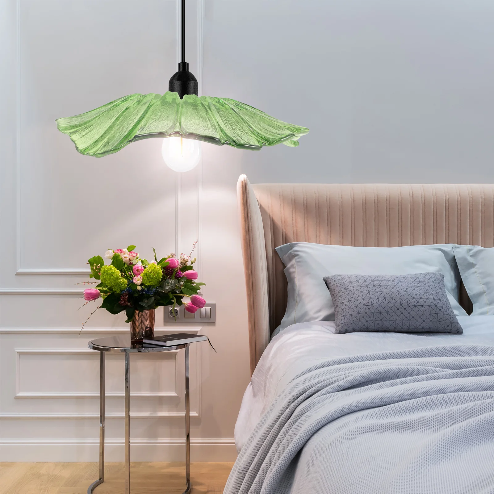 

Decorative Glass Lamp Shade Stylish Flower Design for Pendant Hanging Ceiling Lamp Premium Craftsmanship Warm Ambient Light