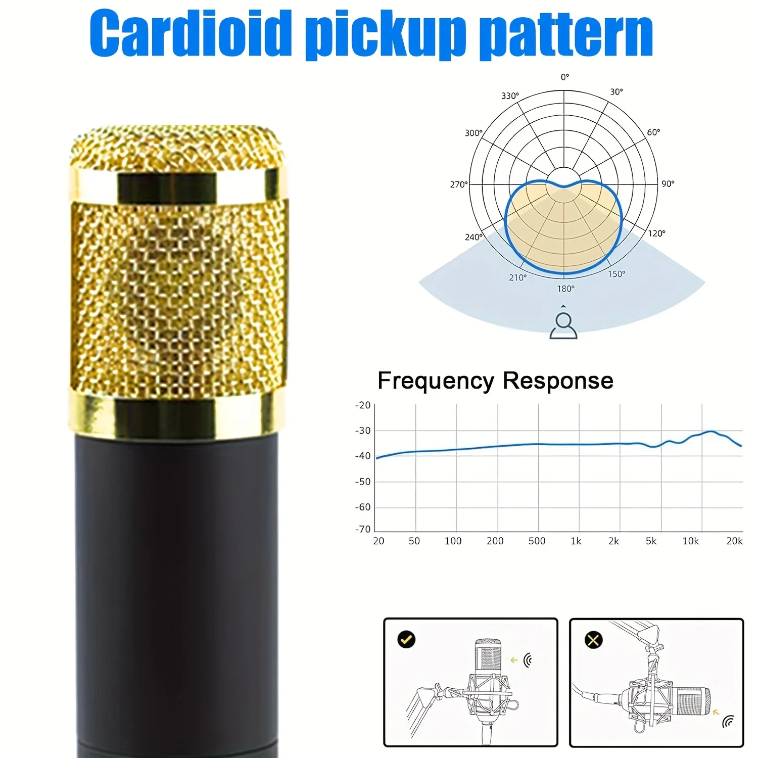 Rangkaian peralatan podcast, antarmuka audio all-in-one dengan mikrofon kondensor studio, ideal untuk podcasting