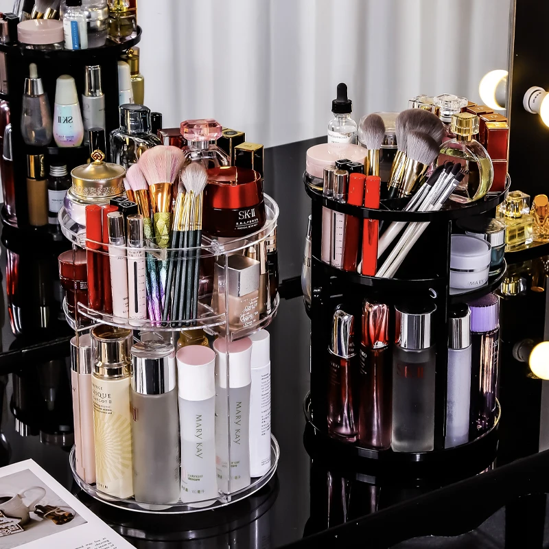 Rotating cosmetics storage box - Desk Setup Productivity 评论和价格