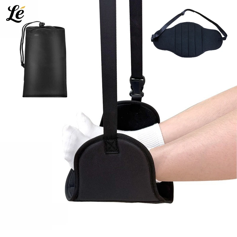 

CZHIYAO Travel Foot Hammock In-Flight Footrest For Long Haul Flights High Speed Trains Ergonomic Leg Rest For Office Travel