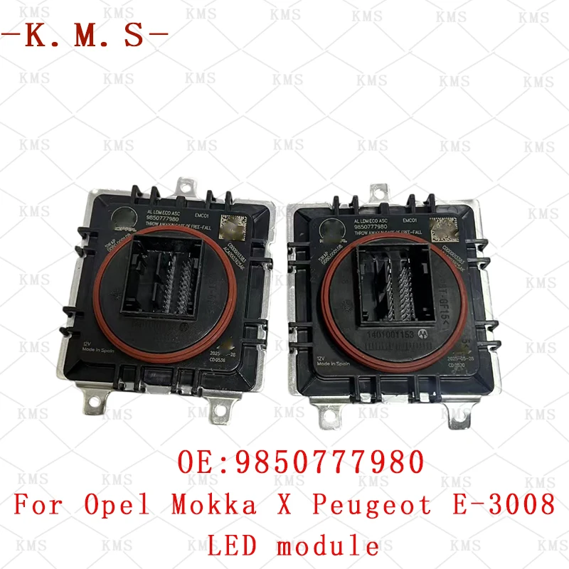 9850777980 For Opel Mokka X Peugeot E-3008 LED Module Headlight Control Module