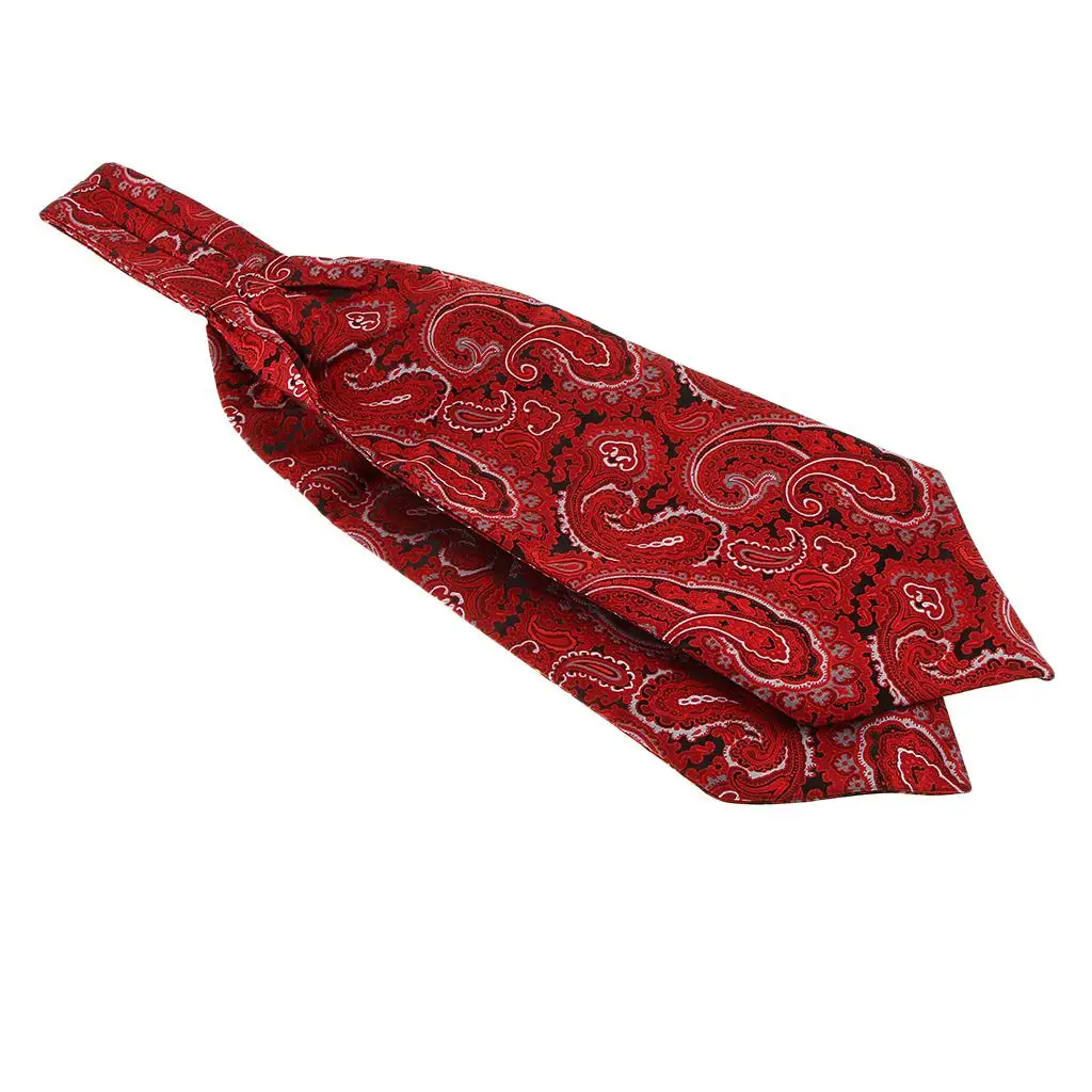 ascot-tie-for-man-self-cravat-polyester-jacquard-shiny-texture-floral-geometric-men-formal-accessories-for-shirt-and-suit