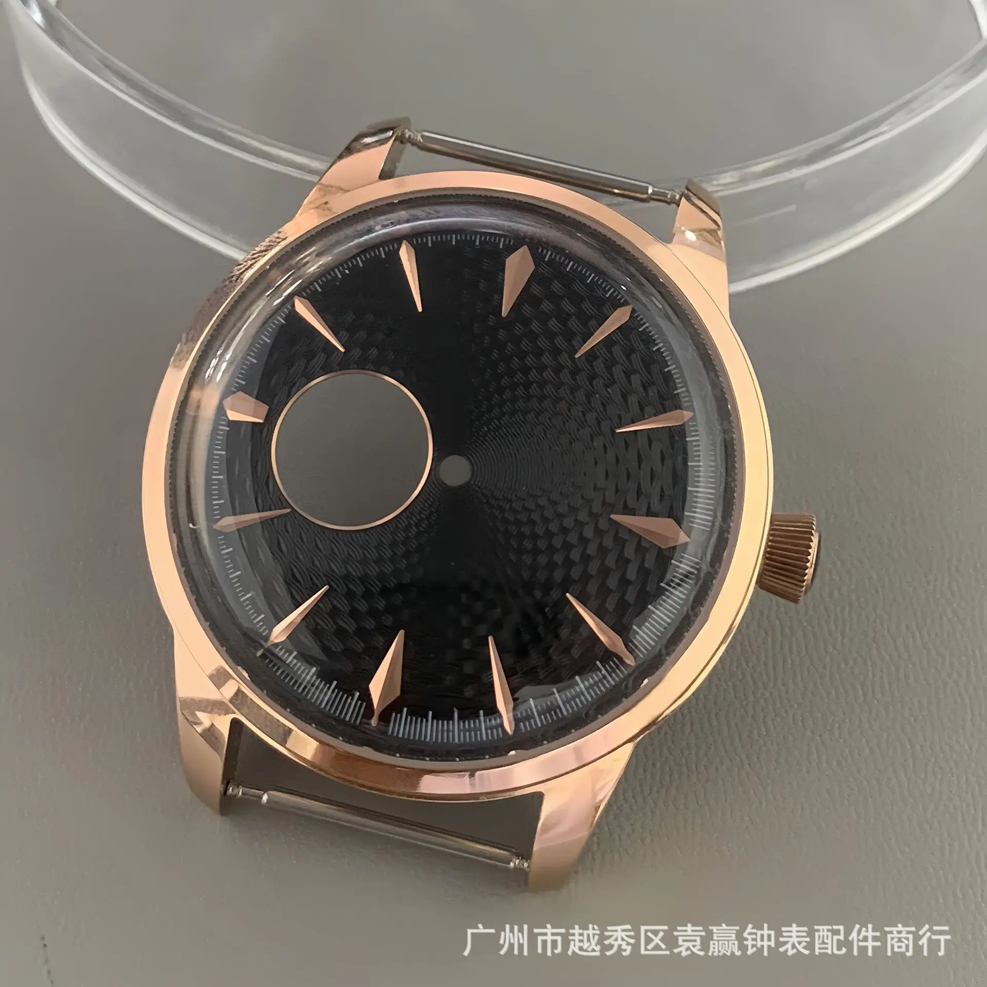 40.5Mm men's cocktail watch modification accessories mechanical case bubble mirror for NH38 movement
