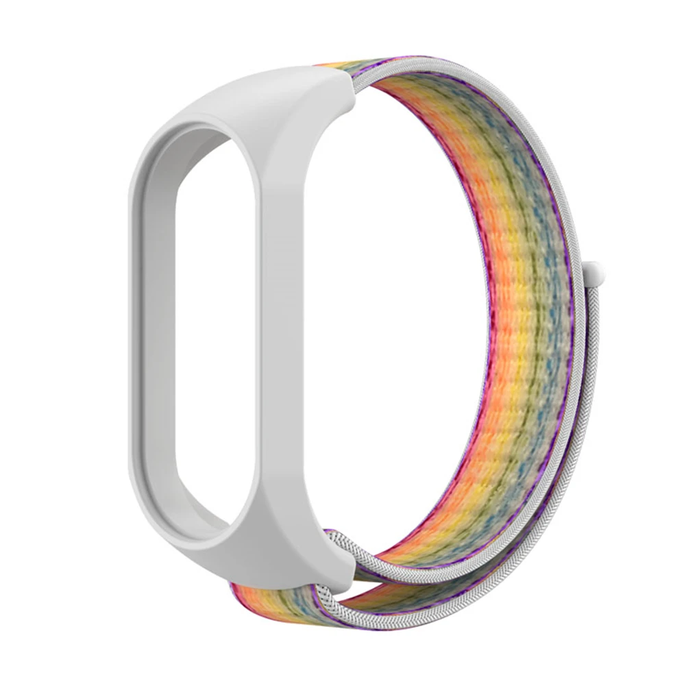 Dành Cho Xiaomi Mi Band 7 & 6 & 5 Dây Nylon Vòng Khóa Dán Thể Thao Dây Đồng Hồ Mềm Cổ Tay Viền Khung cho Vòng Đeo Tay Miband 7/6/5 Dây Đồng Hồ