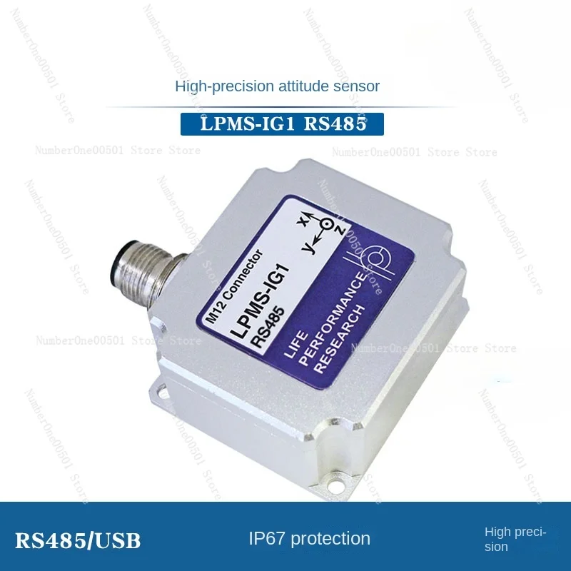 LPMS-IG1 RS485 High Precision Metal Waterproof Attitude Sensor, Gyroscope IMU Inertial Measurement Mode