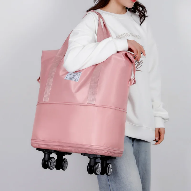 

Lightweight Luggage Universal Wheel Expandable Luggage Large Capacity Dry and Wet Separation Storage Travel Fitness Bag