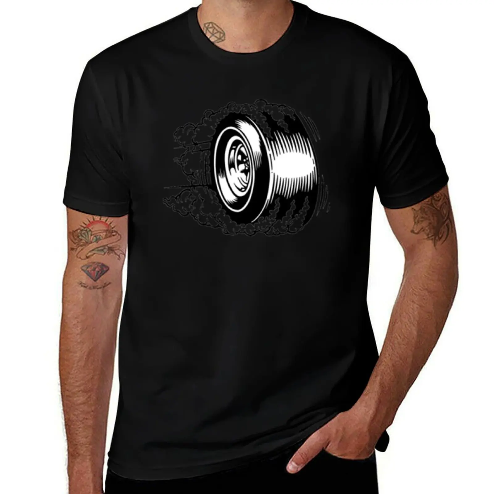 

One Wheel Burnout T-Shirt men t shirt cotton 100% cotton tshirt 100% T-Shirt
