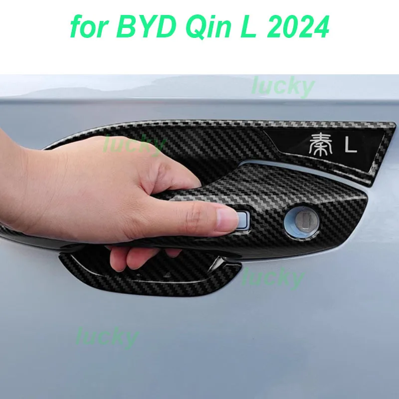 

Car Door Exterior Handle Cover for BYD Qin L 2024 Door Bowl Cover Anti-scratch Protective ABS Frame Exterior Accessories