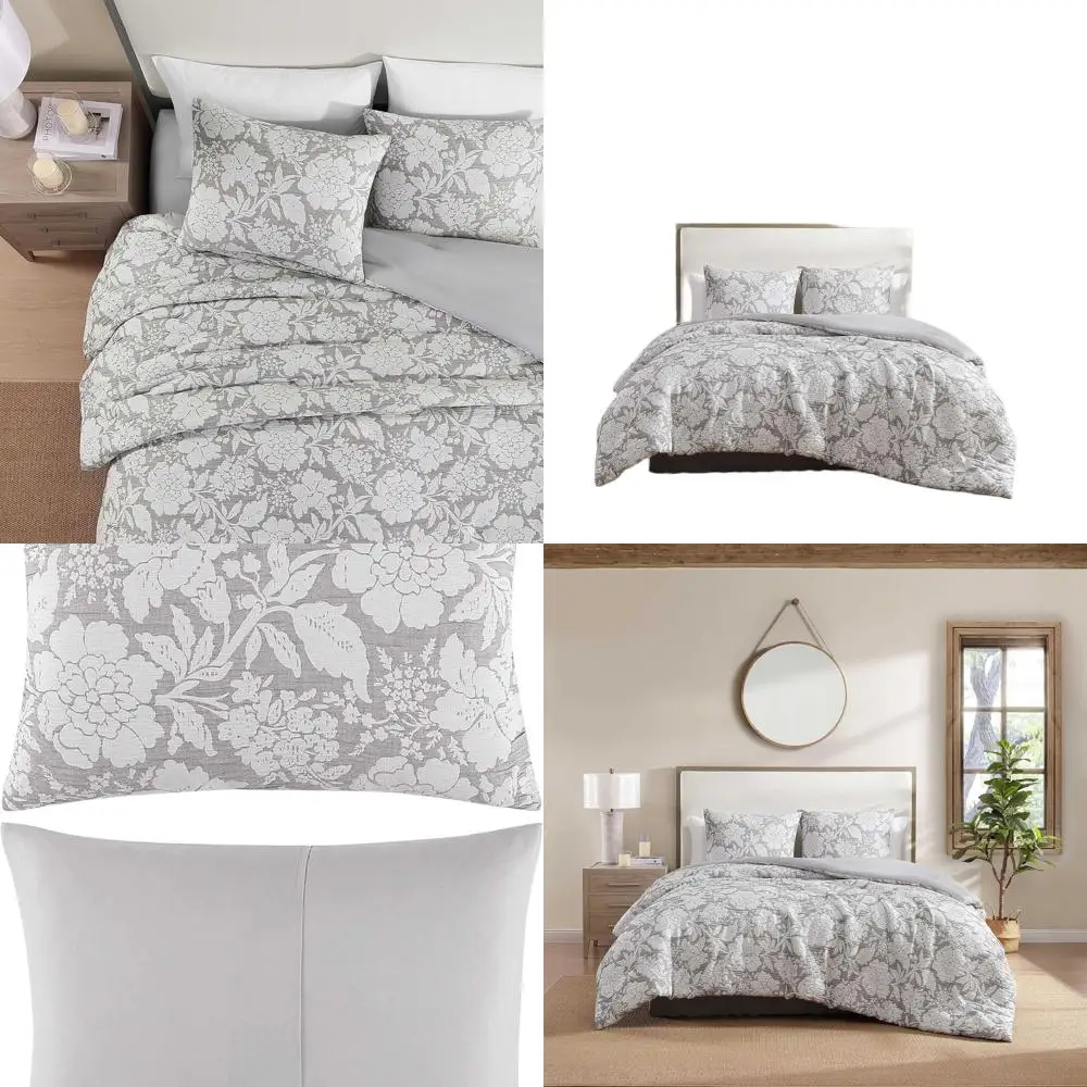

Роскошный жаккардовый комплект пододеяльников Matelassé King с подходящими шамами, сертифицированный Oeko-Tex, серый цвет на свадьбу
