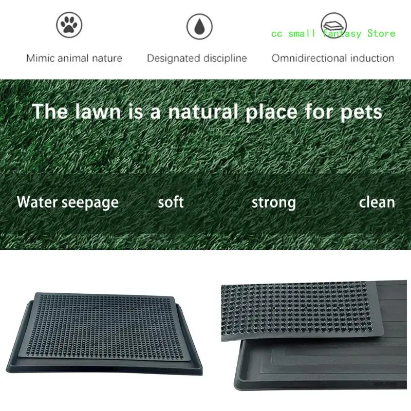 R3MA Puppy Toilet Mat Indoor Outdoor Training Grass Pad for Dogs Behavior Training with Replacement Grass