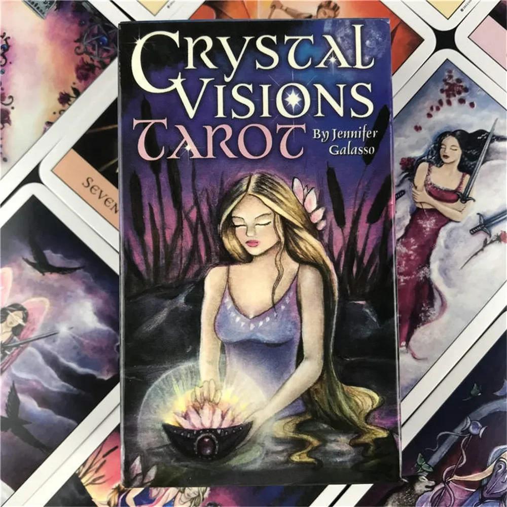 Crystal visions tarocchi A 78 tarocchi Deck giochi da tavolo Party For Adult Children Playing Card Entertainment Table Game