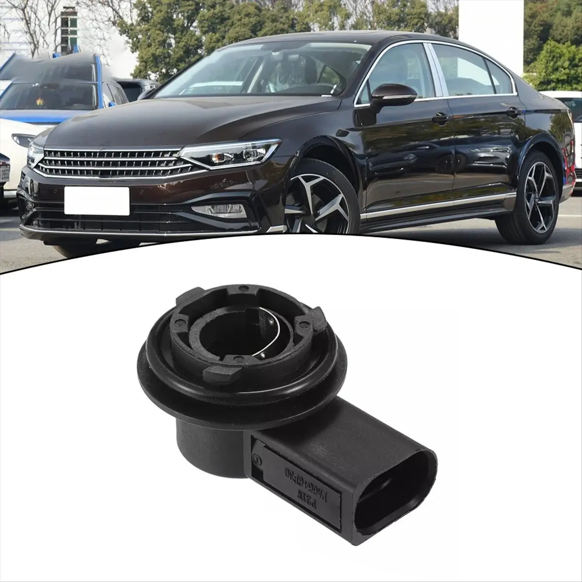#89Z (Black)2pcs 6R0953123A Lamp Bulb Holder for Skoda Roomster 2008-2015,Automotive Parts & Accessories