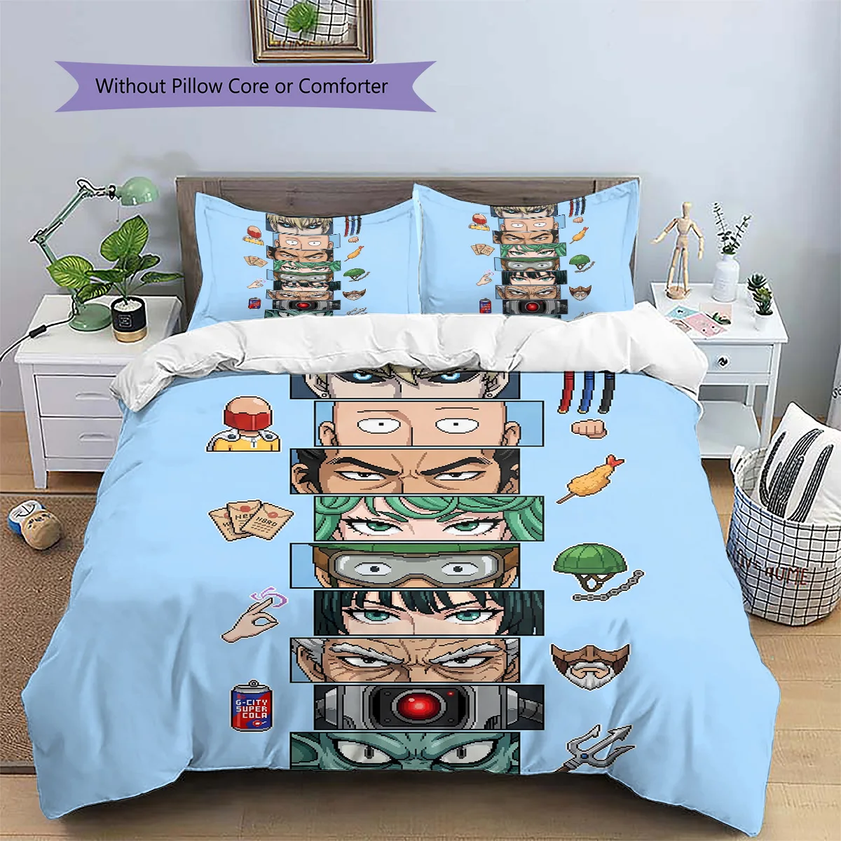 Black Clover Pillowcase & Duvet Cover Set | Special Black Clover Bedding | Gift for Fans YUN6511