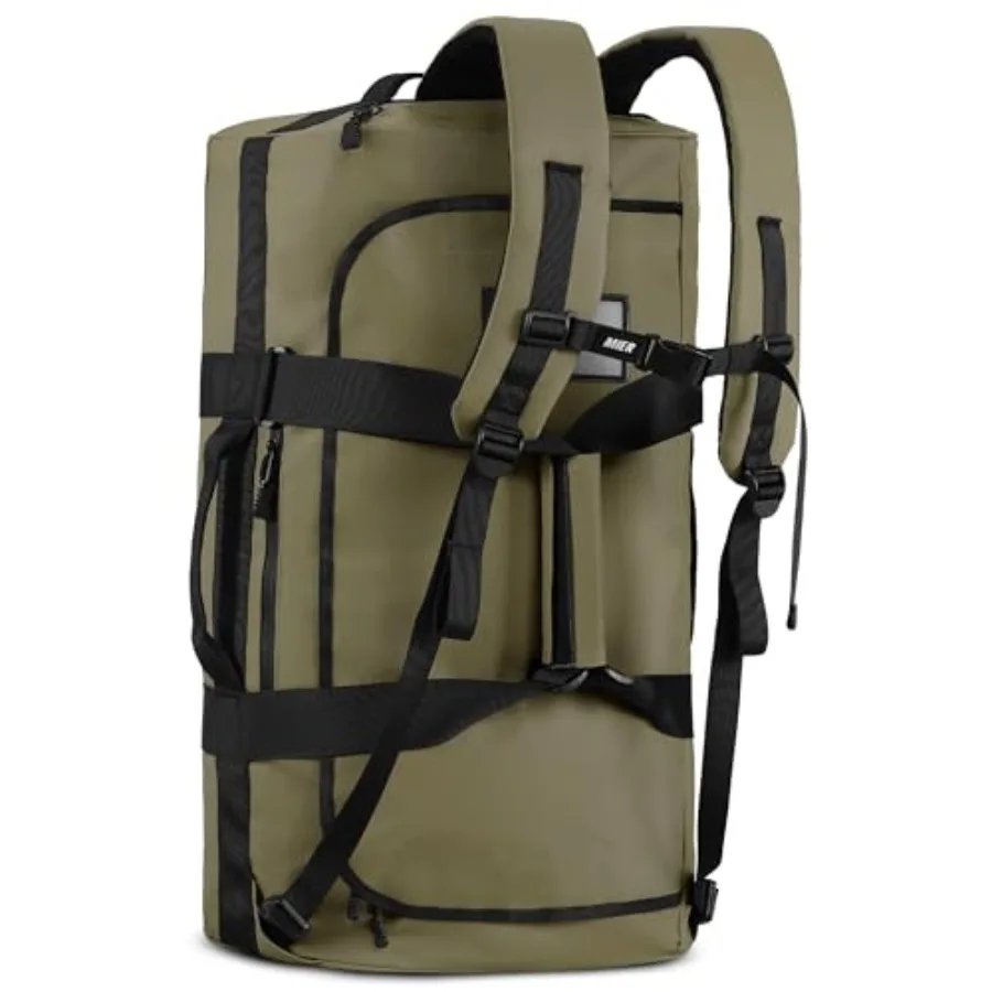 Water Resistant Backpack Duffle Heavy Duty Convertible Duffle Bag with Backpack Straps for Gym, Sports, Travel