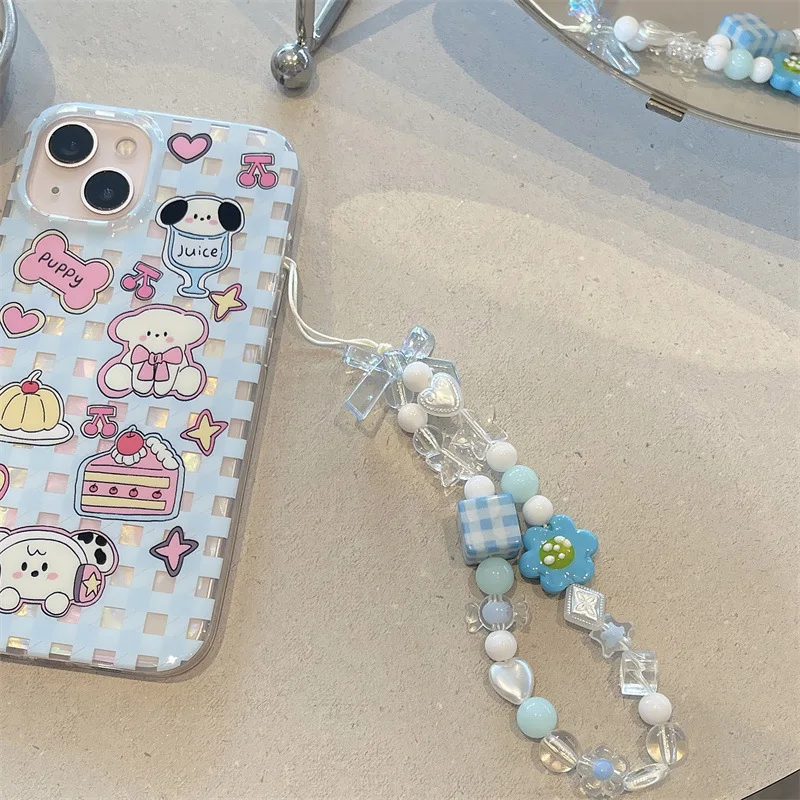 For iPhone 14Promax 2023 New Ins Net Red Cartoon Dog Blue Phone Soft Case 14Pro 13Promax 12 11