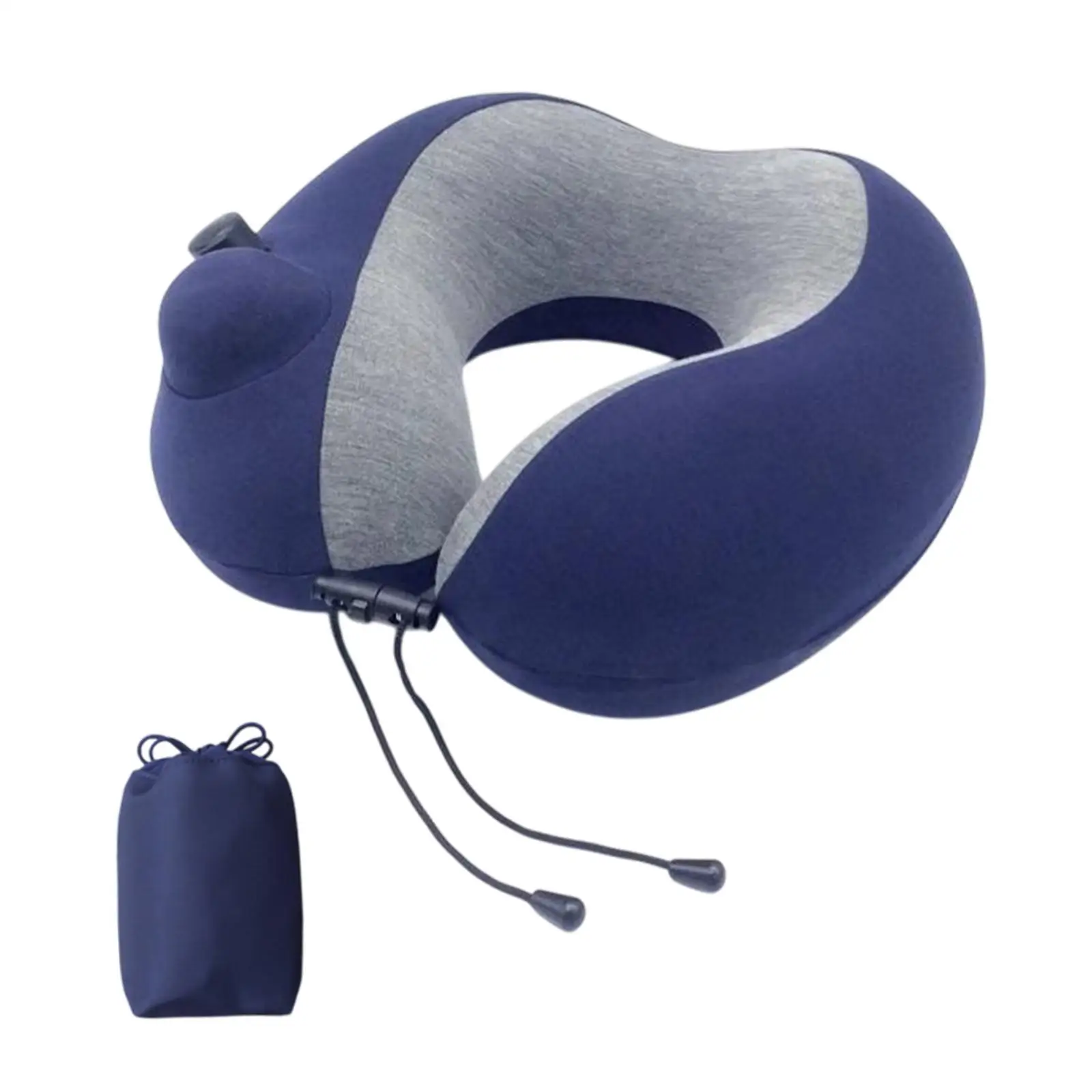 Inflatable Travel Pillow Washable Cover for Take A Rest Reading Flying