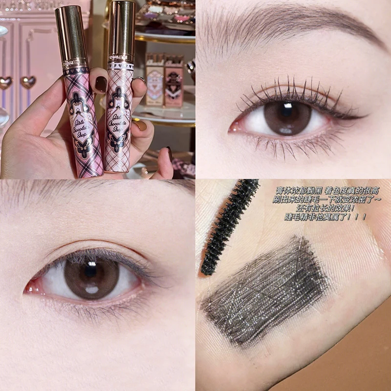 Flower Knows Mascara 4D Impermeabile a prova di sudore Mascara antimacchia a lunga durata Trucco coreano Fibra di seta per ciglia naturali complete