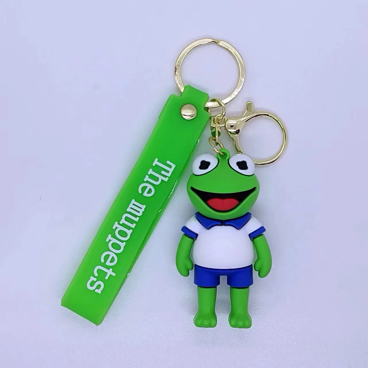 Cartoon Muppet Adventures Cute Comey Frog Miss Piggy Fuzzy Bear Walter key chain for men and women pendant gifts wholesale