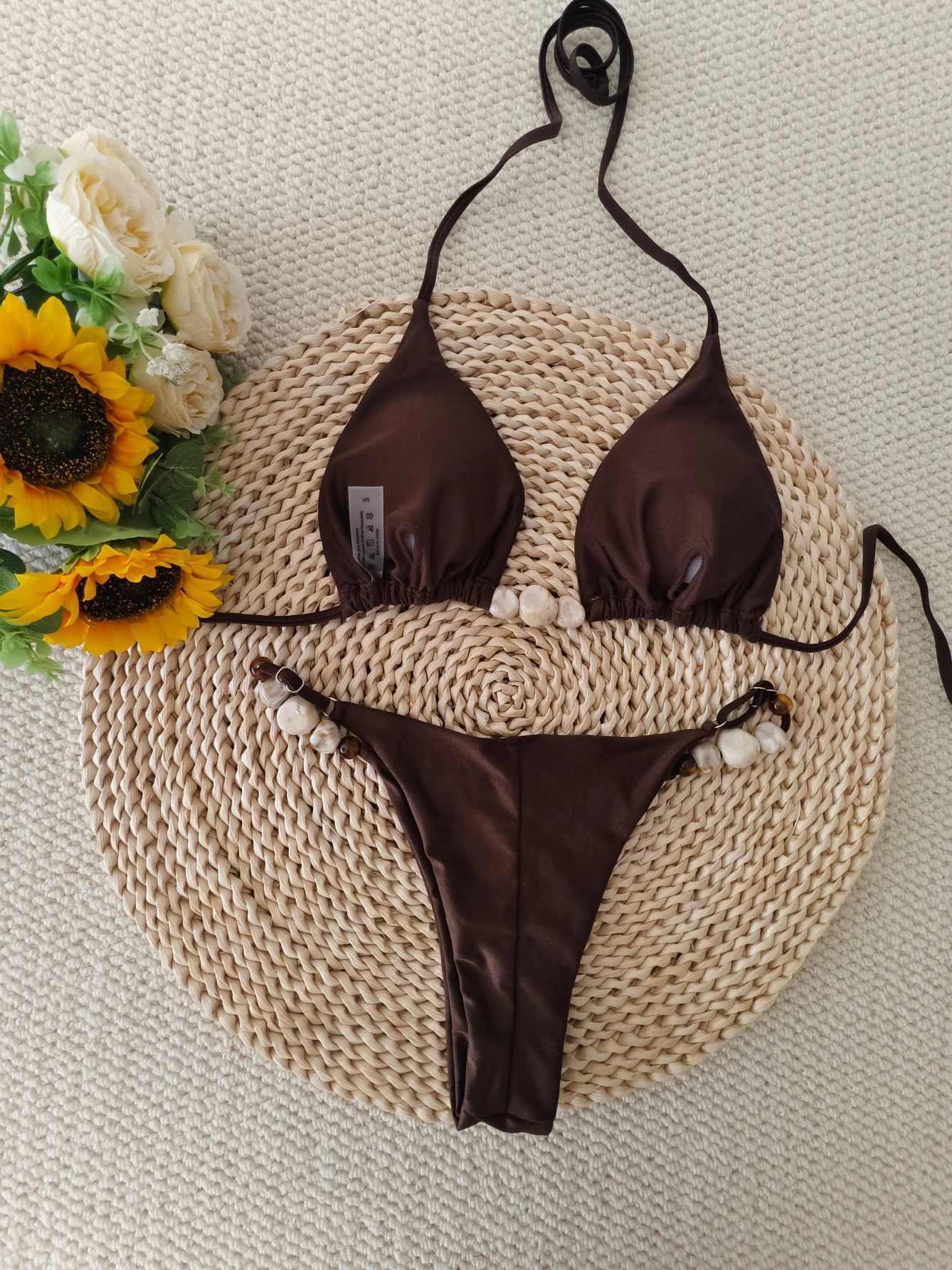 الرسن سلسلة البيكينيات 2025 حجر ملابس السباحة الإناث مثير البرازيلي ملابس السباحة النساء الاستحمام السباحة لباس سباحة بحر #6