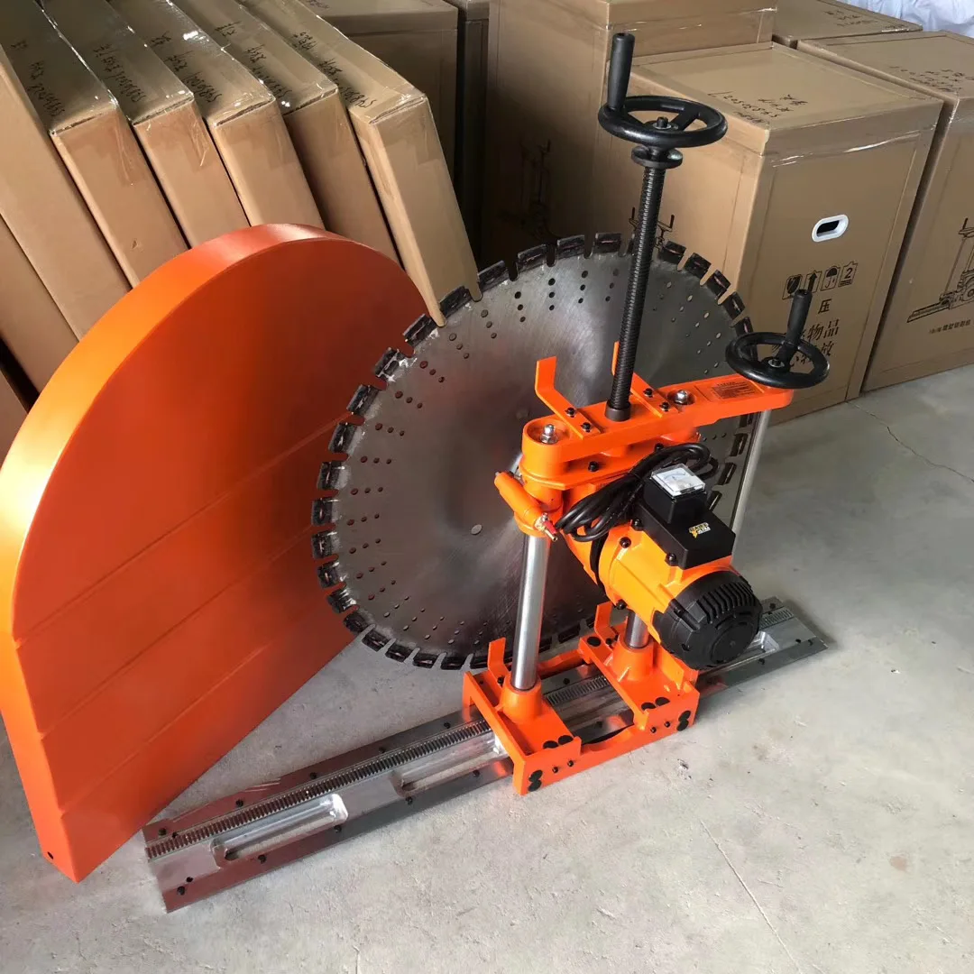Professional 25KW Electric Wall Sawing System with Guide Rail and Diamond Blade for Concrete Demolition