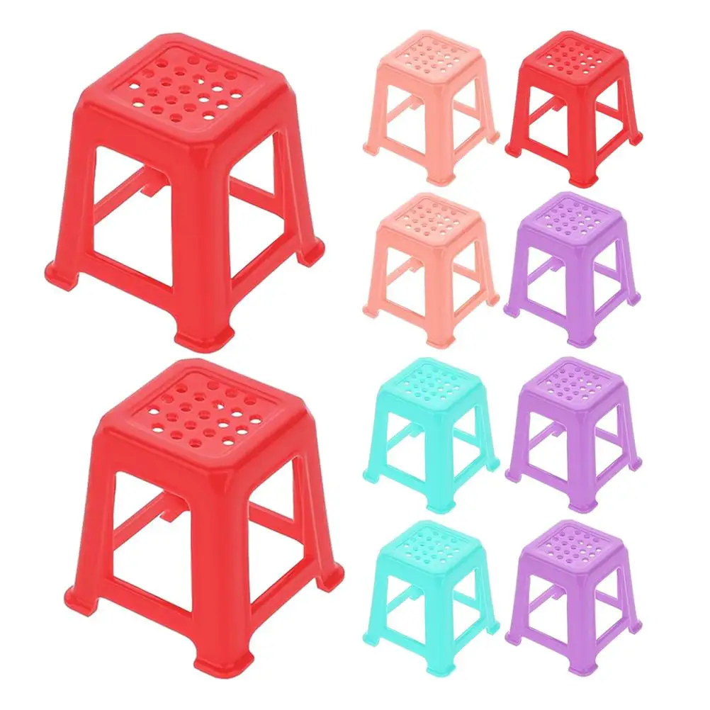 12 Pcs Mini Canvas Stands Portable Easels Realistic Props Stable Supports Triangle Student Stools Plastic Paint Tools