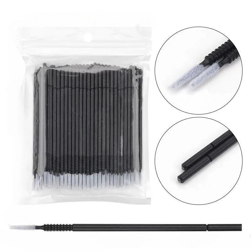 100 Pcs Disposable Spiral  Mascara  Brush Handle Microbrush  Applicator Lashes Brushes Eyelash Extension Makeup Tools