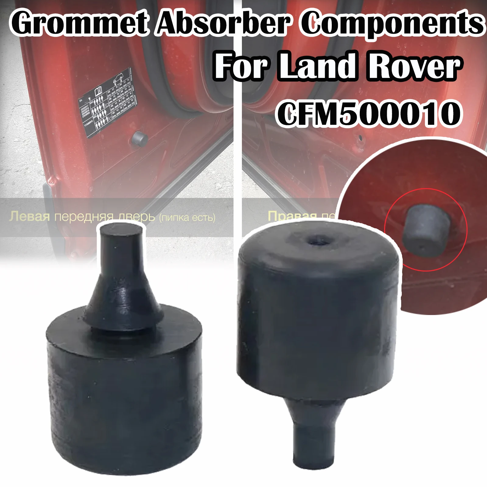 

CFM500010 5X Door Shut Overslam Bumper Stop Rubber Buffers For Land Rover Range Sport LR2 LR3 LR4 Grommet Absorber Components