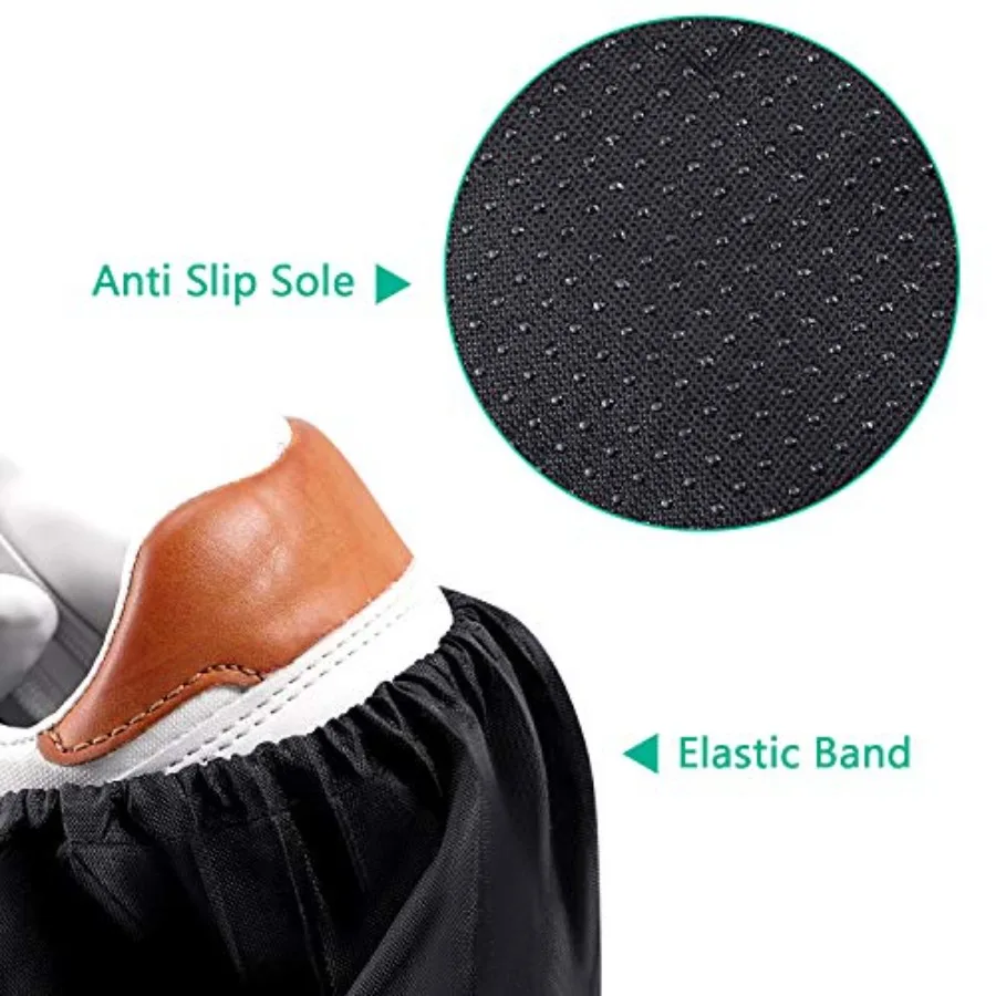 Frienda 8 Pairs Non Slip Reusable Shoe Covers Waterproof Boot Covers for Household Carpet Floor Protection Machine Washable Lar