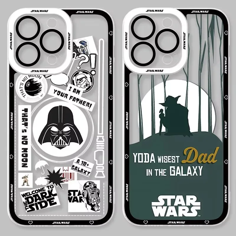 Stars W-Wars Darth Vader Case For Xiaomi Redmi Note 13 12 11 Pro Plus 4G 5G 12S 11S 10 10S 9 9S 8 13C 12C 10C Soft Silicone Etui