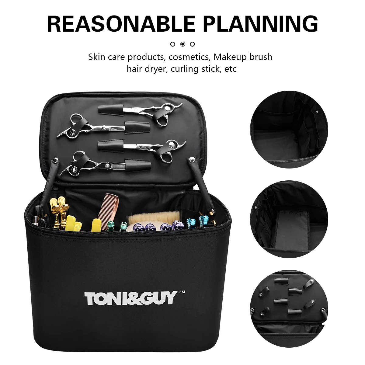 Kosmetik-Organizer, tragbare Friseur-Reisetasche, professionelle Aufbewahrungstasche, Make-up-Tasche, Salon, Nagel, Tattoo, Schönheitswerkzeug