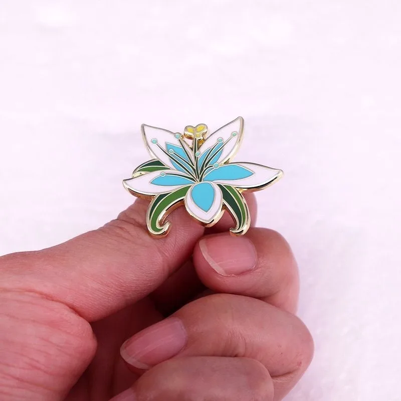 Legend of Zelda: Breath of the Wilderness, Serenity Princess Flower, Metal Brooch Game Inspiration, Badge Accessories, Pin Gifts