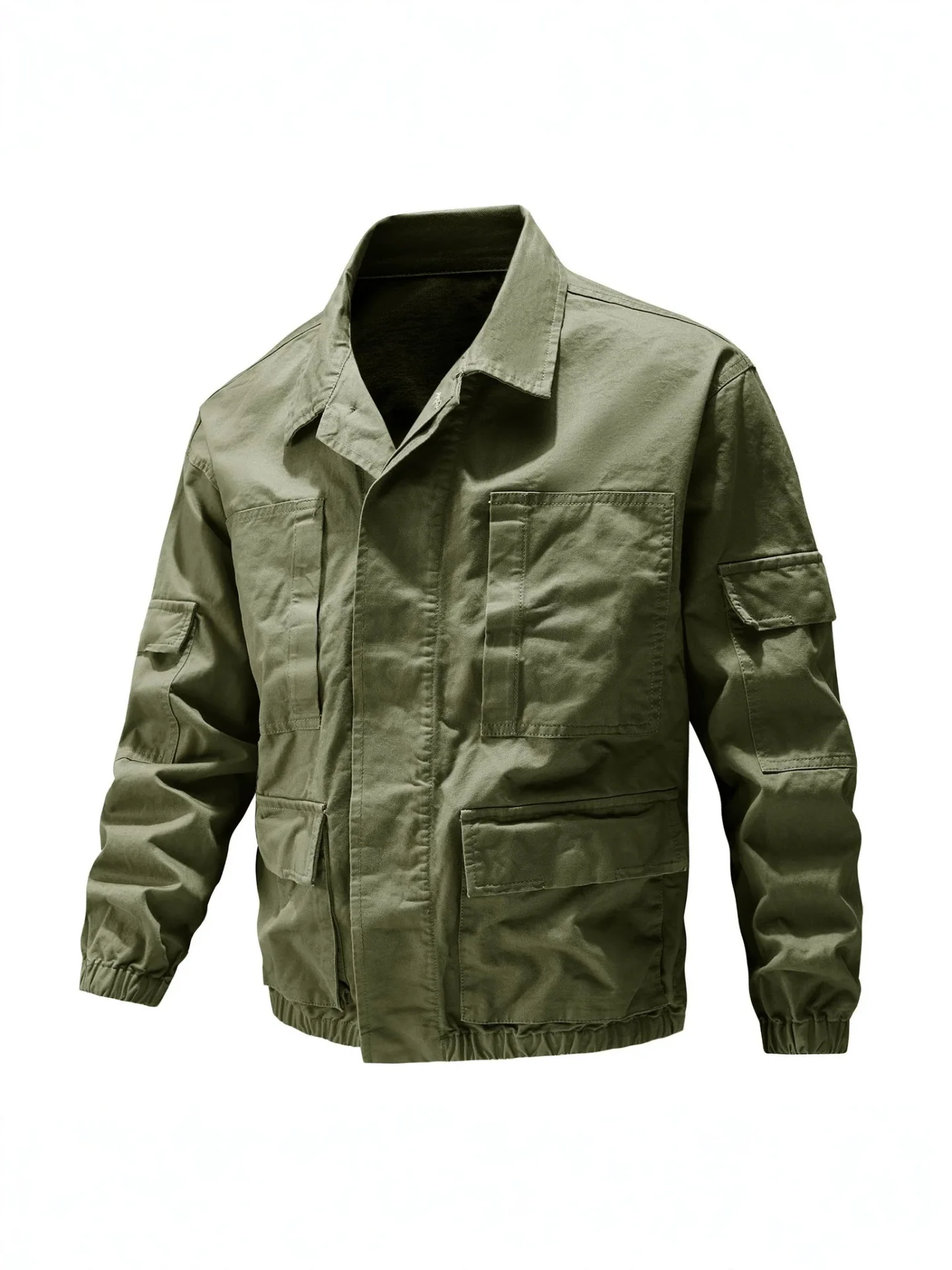Men's Retro Workwear Jacket Casual Loose Top Versatile Stylish American Coat for Men