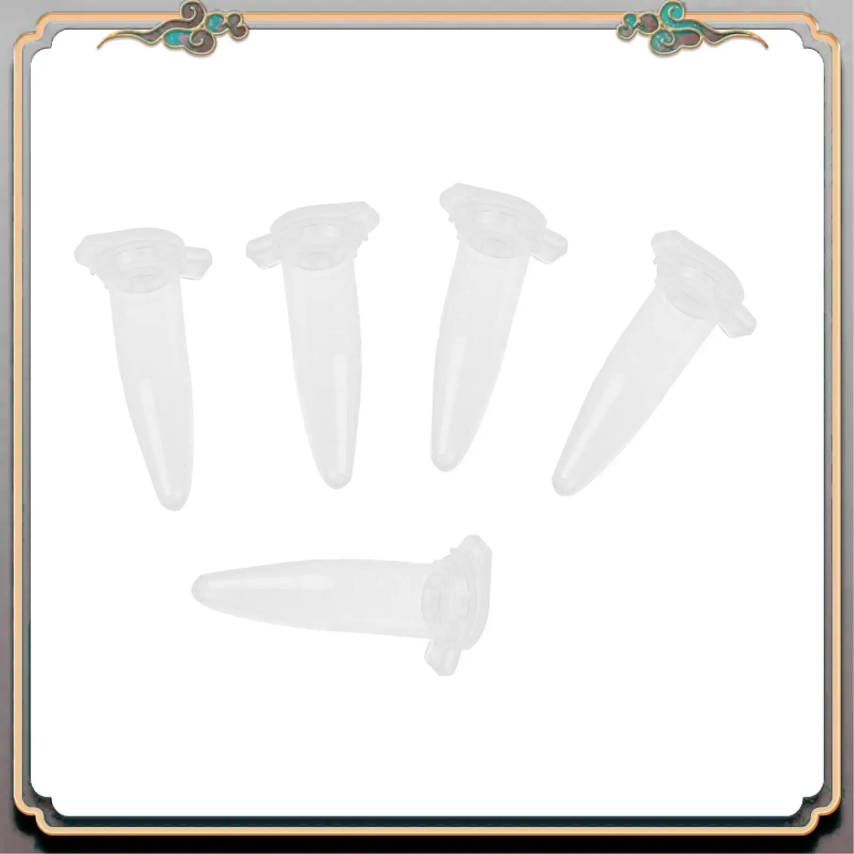 A46M-3000 Pcs Laboratory Clear White Mark Printed Plastic Centrifuge Tube 0.5Ml