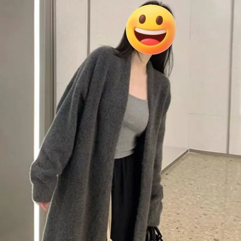 

Длинные кардиганы женские осенние элегантные в богемном стиле, хип-хоп, фактурные, свободного кроя, разноцветные, с капюшоном-воротником, оверсайз, красивые