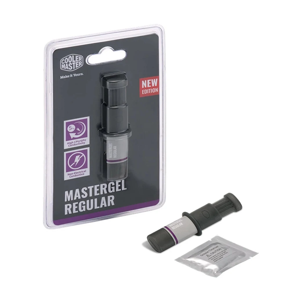 COOLER MASTER MASTERGEL REGULAR 5/8/11W/mk High Performance Thermal Conductive Grease Paste for Intel processor CPU Cooling Fan